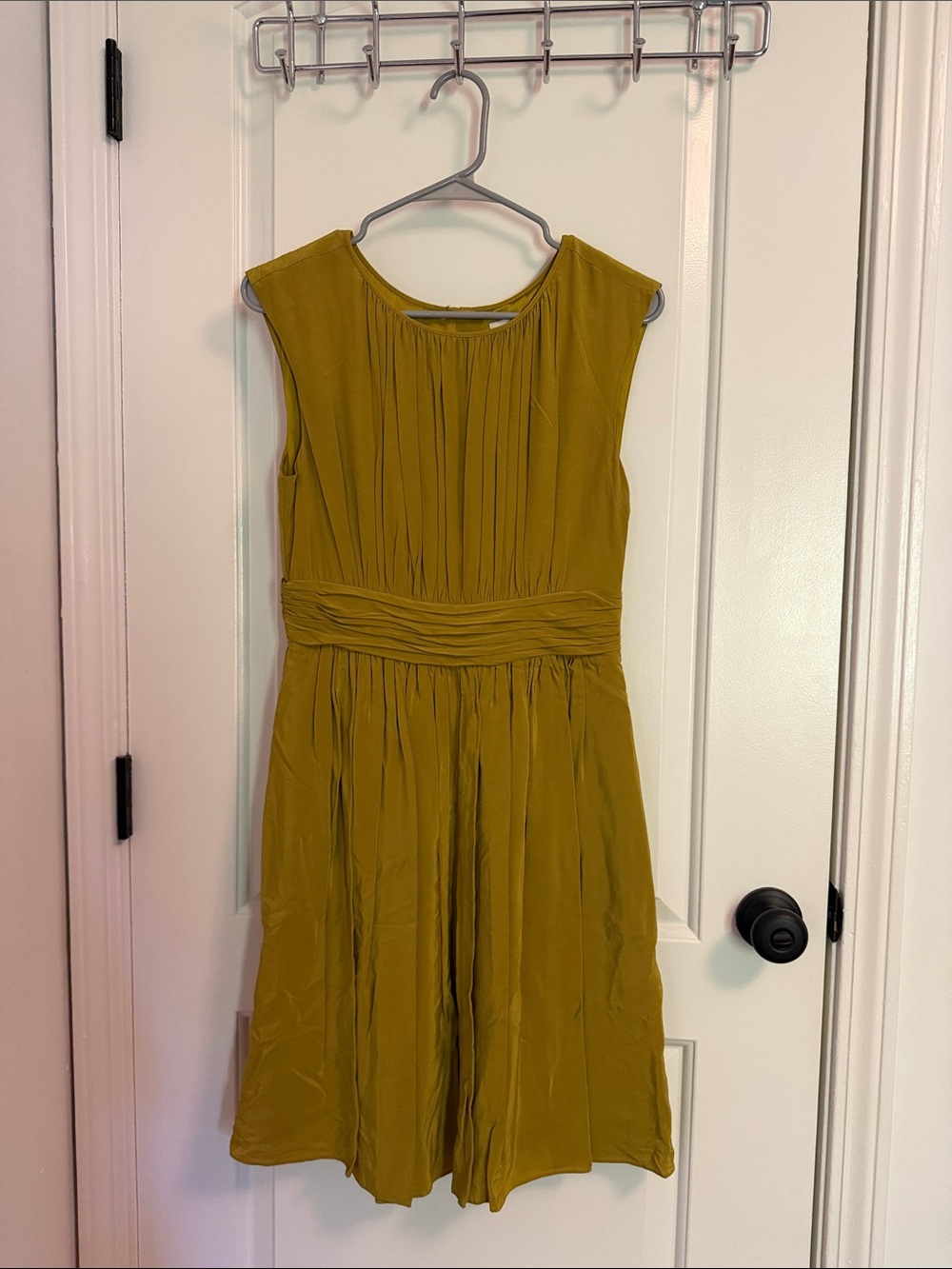 BODEN Chartreuse Yellow Selina Sleeveless Dress Size 10R